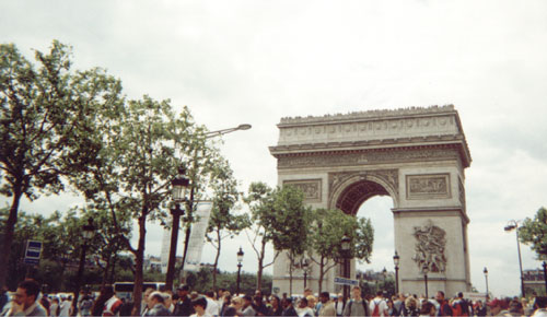 [The impressive Arc De Triumph]